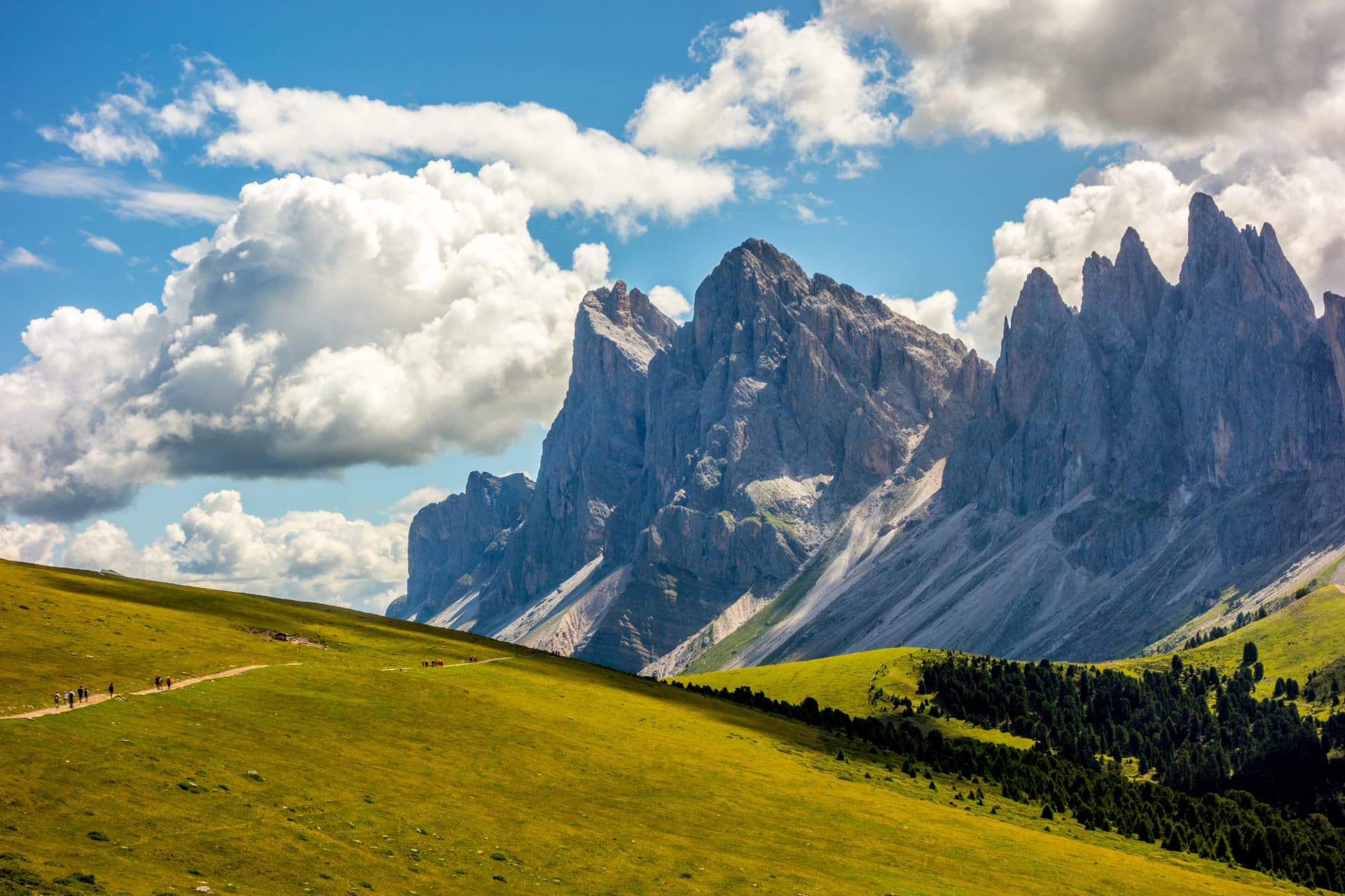 West Dolomites from Ortisei trail - Italy
