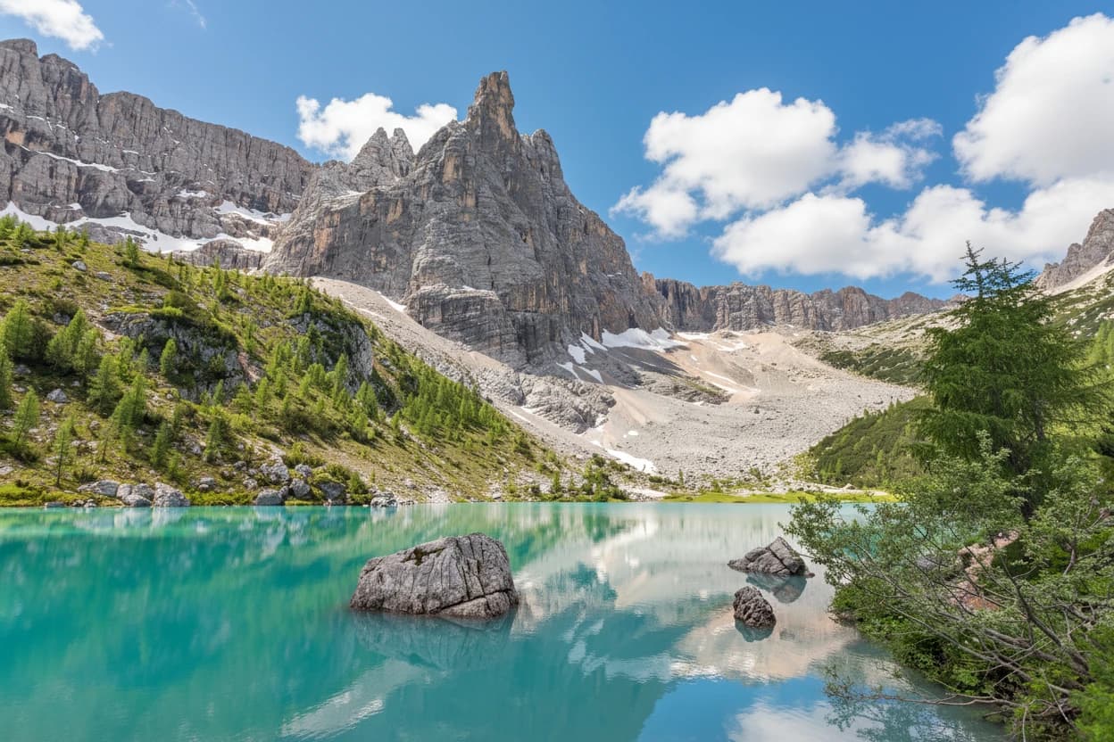 Lago di Sorapiss - Italian Alpine lake