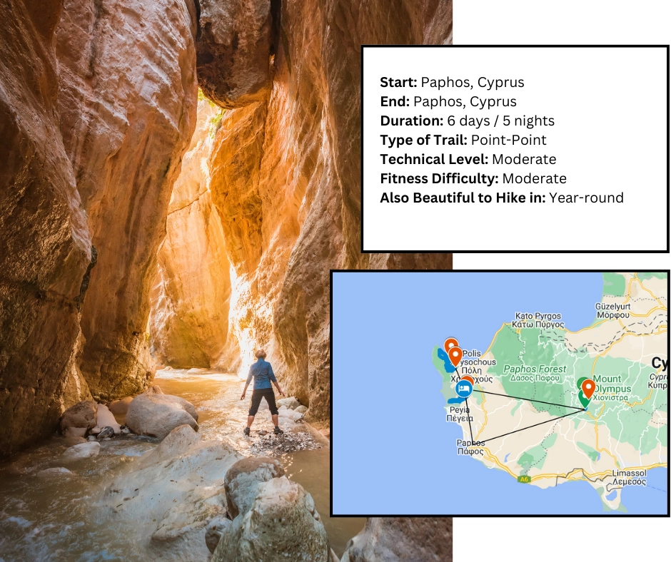 Cyprus Trail map