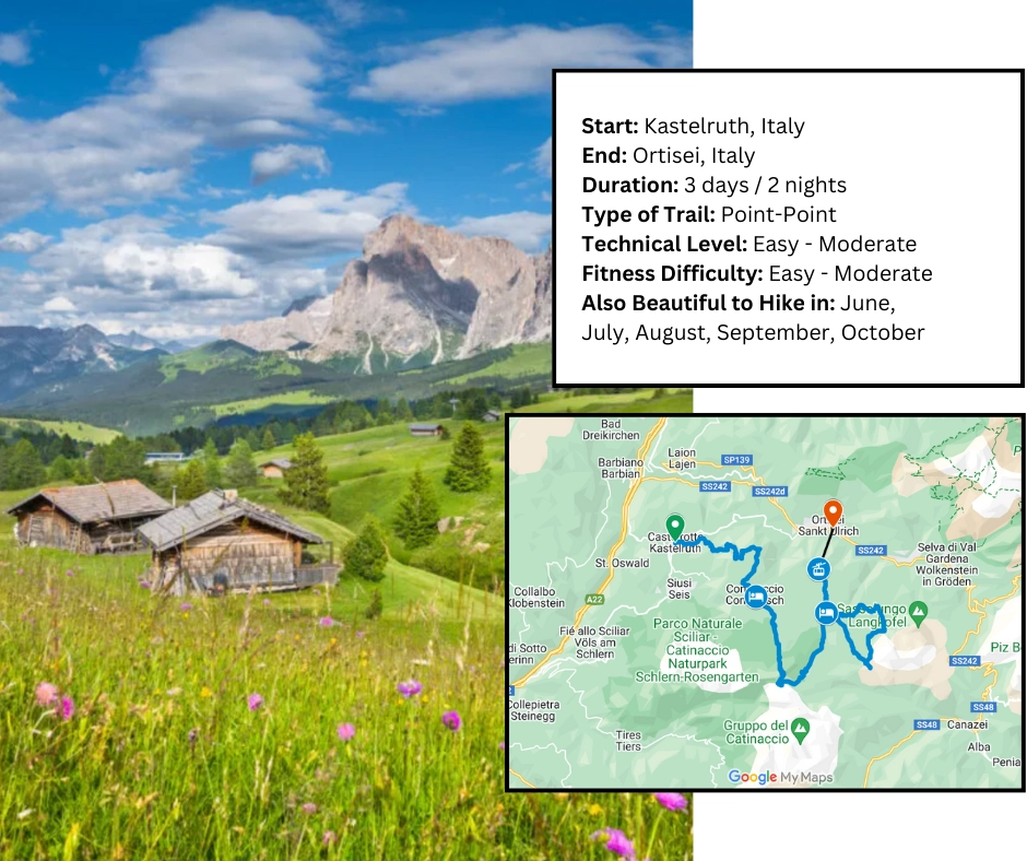 Seiser Alm Trail maps